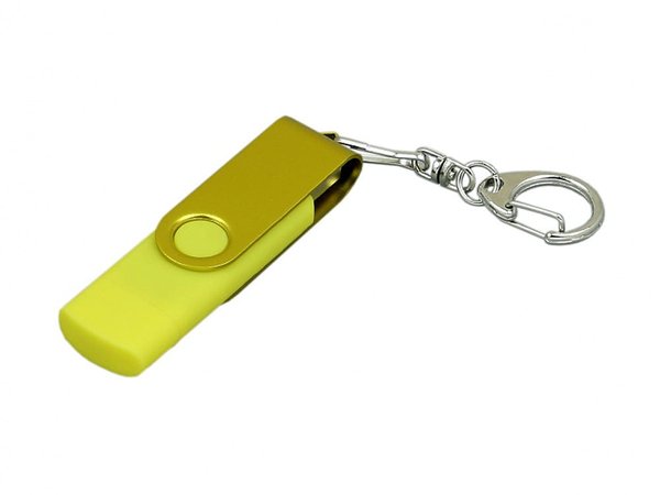 USB 2.0- флешка на 32 Гб с поворотным механизмом и дополнительным разъемом Micro USB - USB 2.0- флешка на 32 Гб с поворотным механизмом и дополнительным разъемом Micro USB