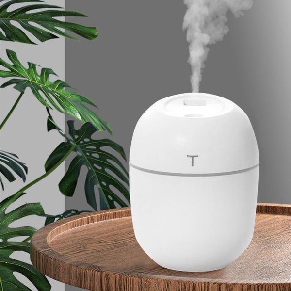 Светодиодный USB увлажнитель Egg с подсветкой - Светодиодный USB увлажнитель Egg с подсветкой, белый