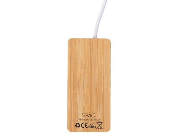 USB хаб с подсветкой лого «Reedia S5», 3*USB, 1*Type C - USB хаб с подсветкой лого «Reedia S5», 3*USB, 1*Type C