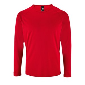 футболка с длинным рукавом sporty lsl men, красная