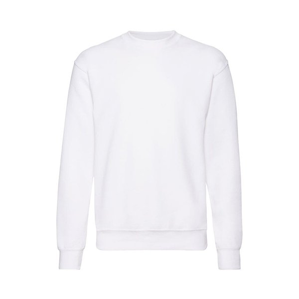 Свитшот с начесом CLASSIC SET-IN SWEAT 280 - Толстовка мужская с начесом "Сlassic Set-In Sweat", белый, 3XL, 80% х/б 20% полиэстер, 260 г/м2