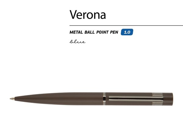 Ручка металлическая шариковая «Verona», софт-тач - Ручка металлическая шариковая «Verona», софт-тач