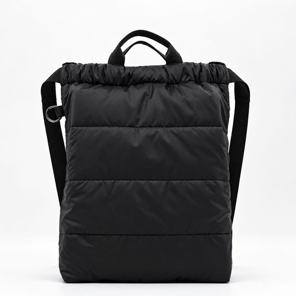 Рюкзак Superbag Bubble, стёганый, с внутренним карманом и креплением (карабин) - Рюкзак Superbag Bubble, стёганый, с внутренним карманом и креплением (карабин) (черный)
