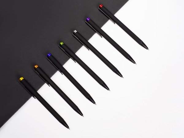 Ручка металлическая шариковая «Taper Metal» soft-touch - Ручка металлическая шариковая «Taper Metal» soft-touch