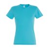 Футболка женская MISS, бирюзовый, S, 100% хлопок, 150 г/м2