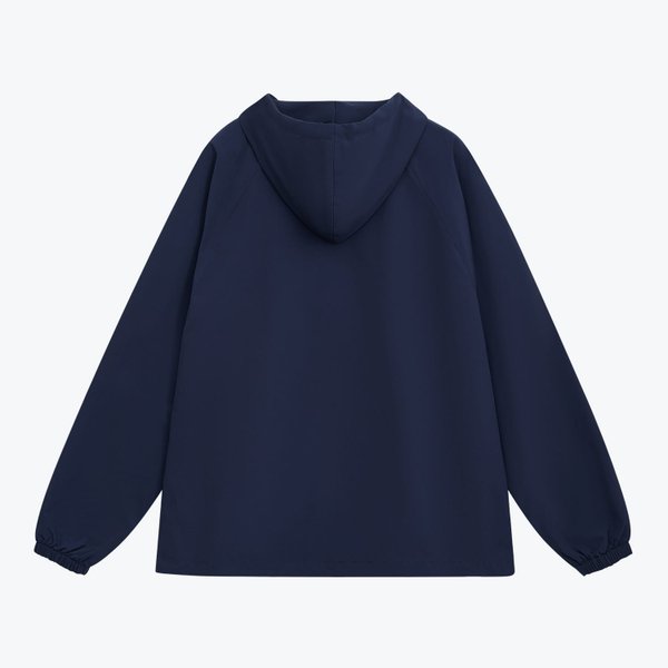 Ветровка (анорак) оверсайз унисекс Риссман (Rissman), темно-синяя, размер XL/XXL