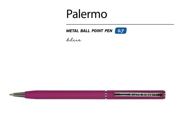 Ручка металлическая шариковая «Palermo», софт-тач - Ручка металлическая шариковая «Palermo», софт-тач