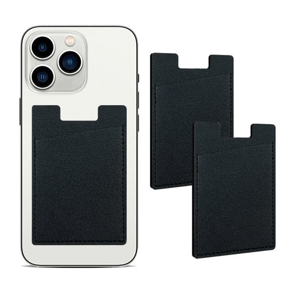 Держатель карт на телефоне SlimPocket - Держатель карт на телефоне SlimPocket, чёрный