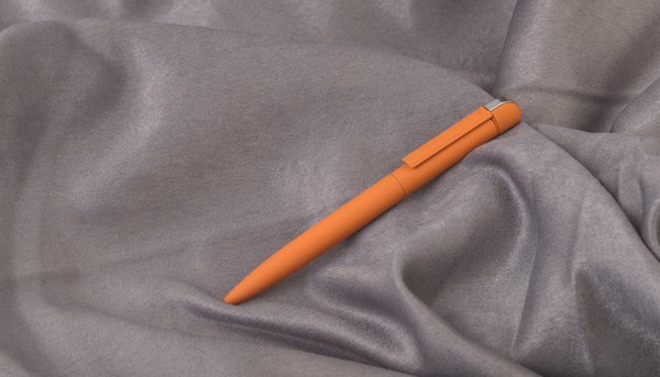 Ручка шариковая "Jupiter", покрытие soft touch - Ручка шариковая "Jupiter", покрытие soft touch оранжевый