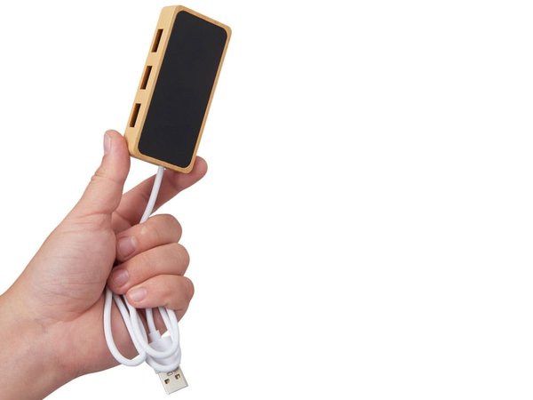 USB хаб с подсветкой лого «Reedia S5», 3*USB, 1*Type C - USB хаб с подсветкой лого «Reedia S5», 3*USB, 1*Type C