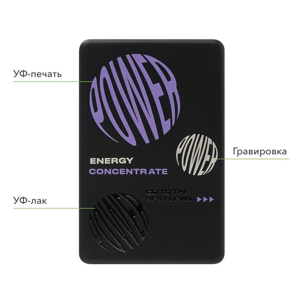 Внешний аккумулятор Атлантис Плюс PD (Atlantis PD Plus) 10000mAh с функцией беспроводной зарядки 15W, черный
