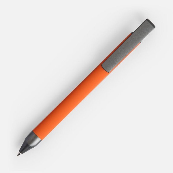 Ручка шариковая Standic с подставкой для телефона, оранжевая