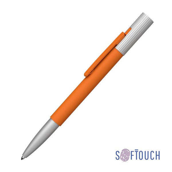 Ручка шариковая "Clas", покрытие soft touch - Ручка шариковая "Clas", покрытие soft touch оранжевый