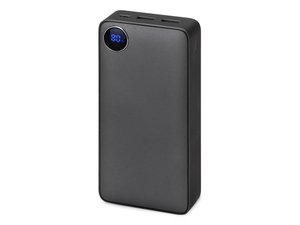 внешний аккумулятор «mild pro» c быстрой зарядкой qc/pd, металлик soft-touch, 20 000 mah