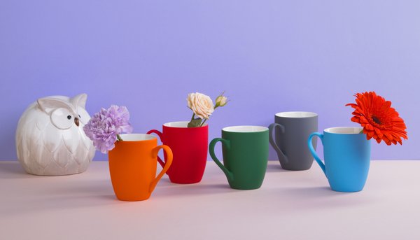 Кружка "Trend", покрытие soft touch - Кружка "Trend", покрытие soft touch голубой