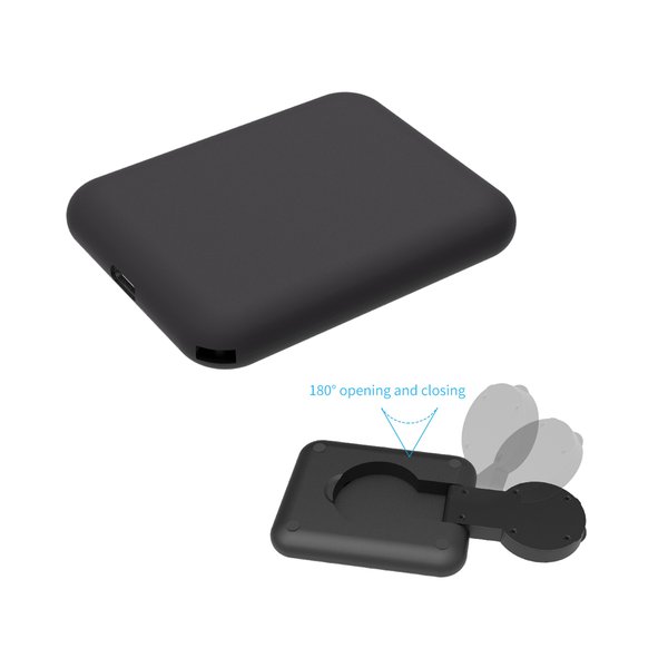 Складная беспроводная (15W) зарядная станция "I-Fold" для смартфона, часов/наушников - Складная беспроводная (15W) зарядная станция "I-Fold" для смартфона, часов/наушников черный