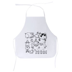 pachu kid фартук white