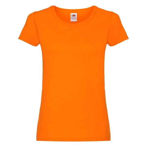 Футболка женская ORIGINAL T 145 - Футболка женская "Original T", оранжевый_XS, 100% х/б, 145 г/м2