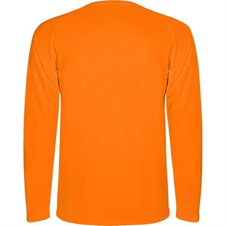 Спортивная футболка MONTECARLO L/S мужская - Спортивная футболка MONTECARLO L/S мужская, ФЛУОРЕСЦЕНТНЫЙ ОРАНЖЕВЫЙ XL