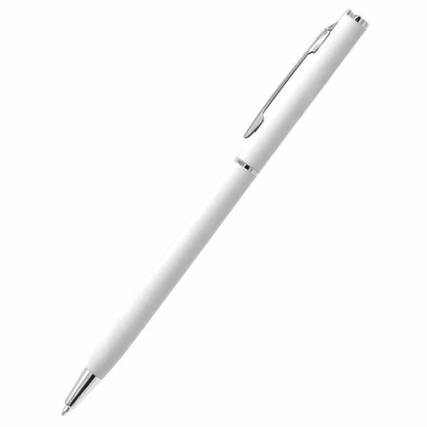 Ручка металлическая Tinny Soft софт-тач - Ручка металлическая Tinny Soft софт-тач, белая