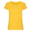 Футболка женская "Original T", желтый_XS, 100% х/б, 145 г/м2