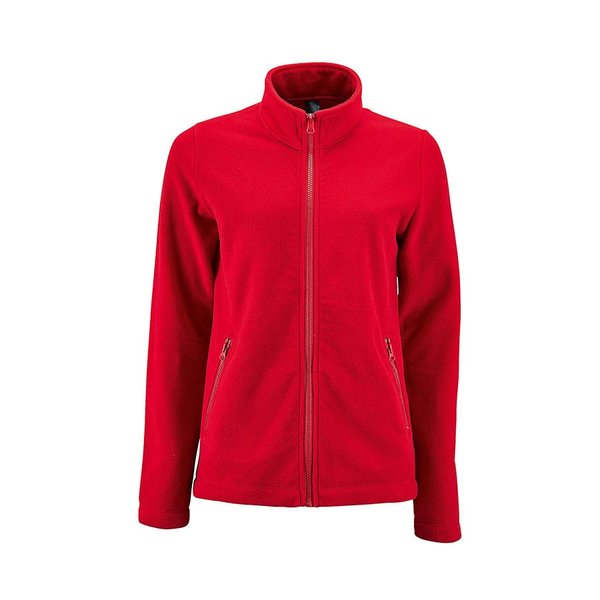 Толстовка женская флисовая NORMAN WOMEN 220 - Толстовка на молнии "Norman Women", красный_2XL, 100% п/э, 220 г/м2