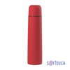 Термос "Родос", покрытие soft touch, 1 л. красный