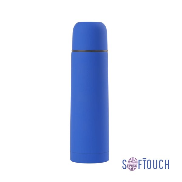 Термос "Крит" 500 мл, покрытие soft touch - Термос "Крит" 500 мл, покрытие soft touch синий