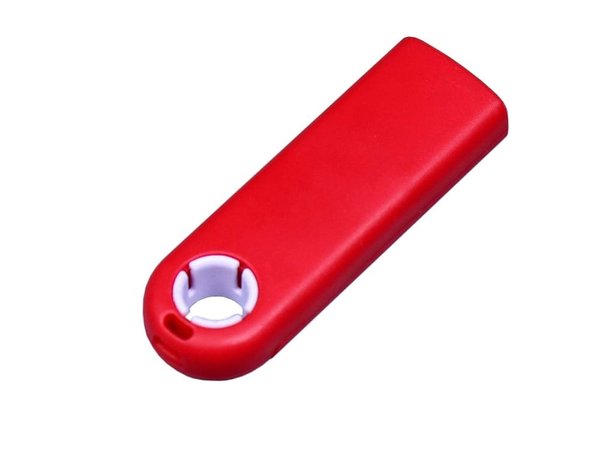 USB 2.0- флешка промо на 32 Гб прямоугольной формы, выдвижной механизм - USB 2.0- флешка промо на 32 Гб прямоугольной формы, выдвижной механизм