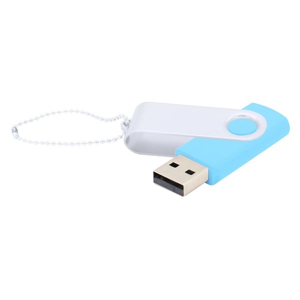 Флешка Designer To Go 2.0 USB 16Gb - Флешка Designer To Go 2.0 USB 16Gb, голубой/белый