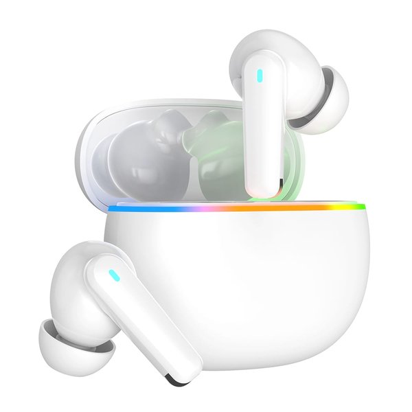 Наушники беспроводные Bluetooth Praise, белые - Наушники беспроводные Bluetooth Praise, белые