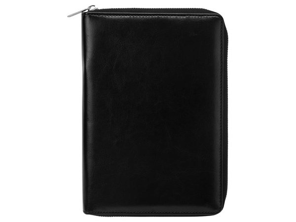 Бизнес-блокнот на молнии А5 «Fabrizio» с RFID защитой - Бизнес-блокнот на молнии А5 «Fabrizio» с RFID защитой