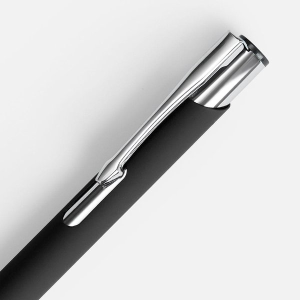 Ручка шариковая Keskus Soft Touch, черная