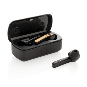наушники bamboo free flow tws с чехлом для зарядки