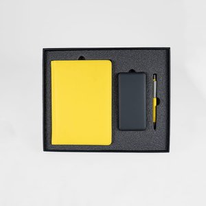 набор подарочный zap 20: ежедневник, ручка и power bank в коробке с ложементом