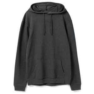 толстовка с капюшоном унисекс hoodie, серый меланж (антрацит)