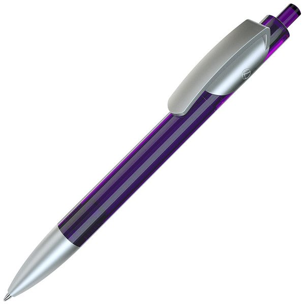 Ручка шариковая TRIS LX SAT - TRIS LX SAT, ручка шариковая, прозрачный фиолетовый/серебристый, пластик