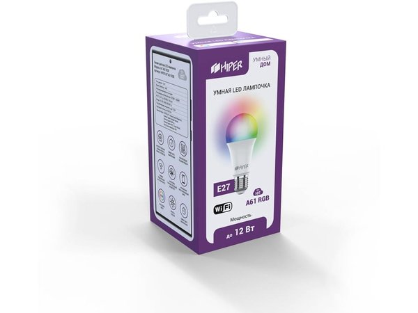 Умная LED лампочка «IoT A61 RGB» - Умная LED лампочка «IoT A61 RGB»