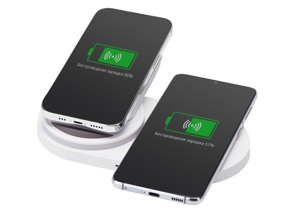 Складная зарядная станция с беспроводной зарядкой «Flashport», 15 Вт - Складная зарядная станция с беспроводной зарядкой «Flashport», 15 Вт
