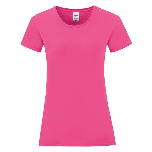 Футболка женская LADIES ICONIC 145 - Футболка "Ladies Iconic", ярко-розовый, M, 100% хлопок, 150 г/м2
