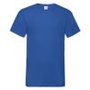 Футболка "Valueweight V-Neck T", ярко-синий_M, 100% х/б, 165г/м2
