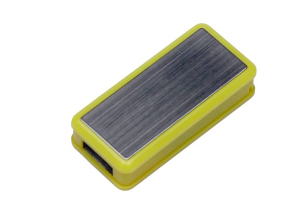 USB 2.0- флешка промо на 32 Гб прямоугольной формы, выдвижной механизм - USB 2.0- флешка промо на 32 Гб прямоугольной формы, выдвижной механизм