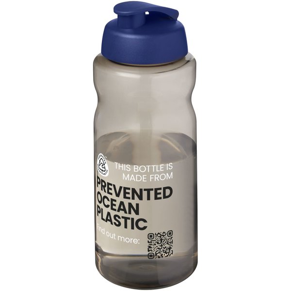 Бутылка H2O Active® Eco Big Base с крышкой на зажиме объемом 1 литр. - Бутылка H2O Active® Eco Big Base с крышкой на зажиме объемом 1 литр.
