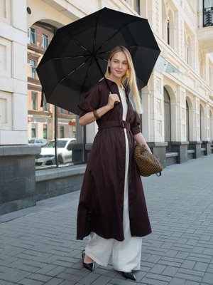 складной зонт dome double с двойным куполом, серый