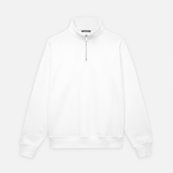 Толстовка на молнии унисекс Флоу (Flow), белая, размер 3XL/4XL