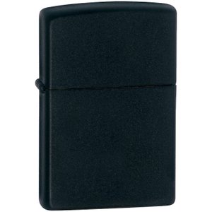 зажигалка zippo classic matte, матовая черная