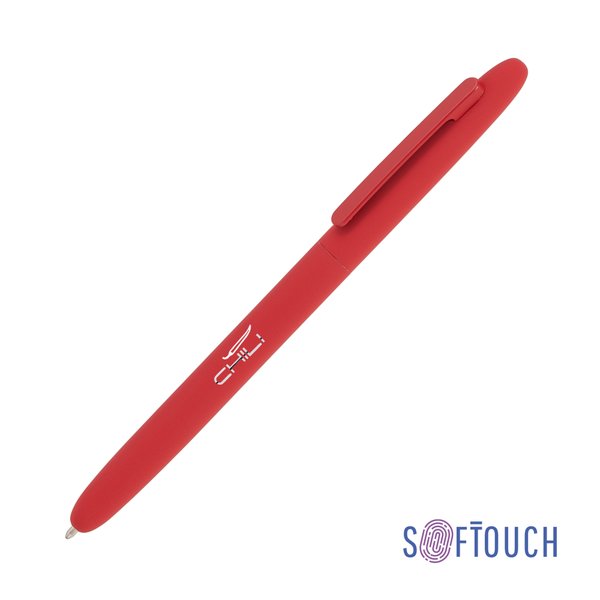 Ручка шариковая "Vega", покрытие soft touch - Ручка шариковая "Vega", покрытие soft touch красный