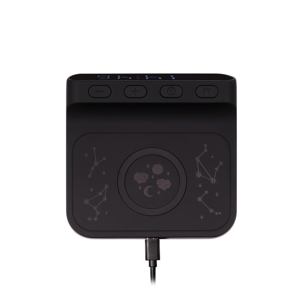 Зарядная станция с часами 15W Ригель (Rigel), черная