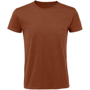 футболка мужская regent fit 150, коричневая (терракотовая)