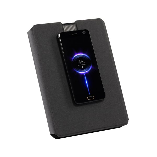 Папка А5 с беспроводным (10W) зарядным устройством 5000 mAh, с MagSafe и блокнотом - Папка А5 с беспроводным (10W) зарядным устройством 5000 mAh, с MagSafe и блокнотом черный